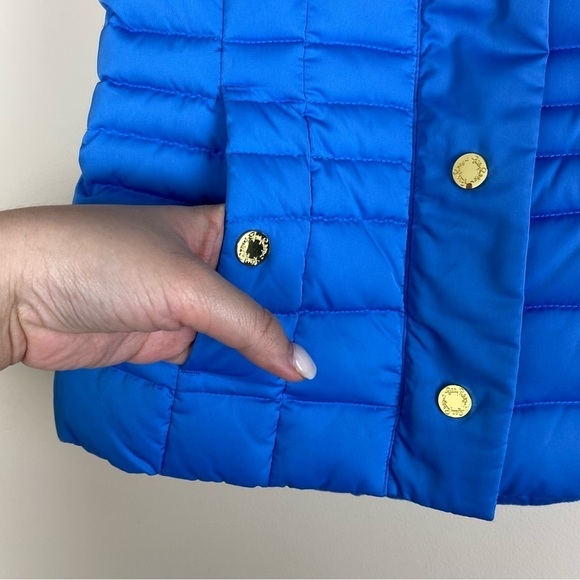 Lilly Pulitzer Puffer Down Bright Blue Vest XXS - Picture 11 of 12